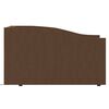 vidaXL Tagesbett mit Matratze USB Dunkelbraun Stoff 90x200 cm