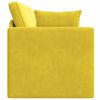 vidaXL Boden-Sofa-Bett 200cm Gelb Samt