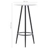 vidaXL 5-tlg. Bar-Set Kunststoff Grau
