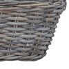 vidaXL Blumentopfkorb mit Speicher 2 pcs Grau Lacak Rattan