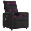 vidaXL Massagesessel Schwarz Stoff