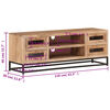 vidaXL TV-Schrank 110x30x40 cm Akazie Massivholz