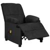 vidaXL Massagesessel Schwarz Wildleder-Optik