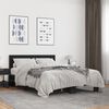 vidaXL Bettgestell Schwarz 140x190 cm Holzwerkstoff und Metall