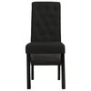 vidaXL Esszimmerst&uuml;hle 6 Stk. Schwarz Stoff