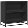 vidaXL B&uuml;cherregal Schwarz 80,5x35x76 cm Holzwerkstoff