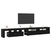 vidaXL TV-Schr&auml;nk 3 pcs Schwarz Eichen-Optik 290 x 36,5 x 40 cm