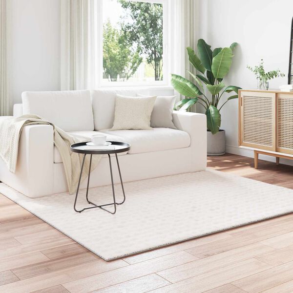 vidaXL Bereichsteppiche Quadratisch Creme 200 x 200 cm