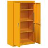 vidaXL Aufbewahrungsschrank 2 pcs Senfgelb 80 x 40 x 140 cm Stahl