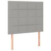 vidaXL Boxspringbett mit Matratze Hellgrau 80x200 cm Stoff