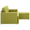 vidaXL Modulares 3-Sitzer-Schlafsofa Gr&uuml;n Stoff