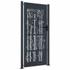 vidaXL Gartentor Anthrazit 100x200 cm Stahl Bambus-Design