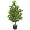 vidaXL K&uuml;nstliche Pflanze Lorbeerbaum mit Topf Gr&uuml;n 90 cm