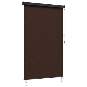 vidaXL Rollo Braun 80 x 250 cm Stoff und Aluminium