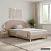 vidaXL Bettgestell Cappuccino-Braun Kunstleder 100x200 cm