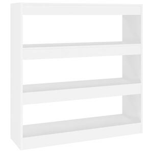 vidaXL B&uuml;cherregal/Raumteiler Wei&szlig; 100x30x103 cm