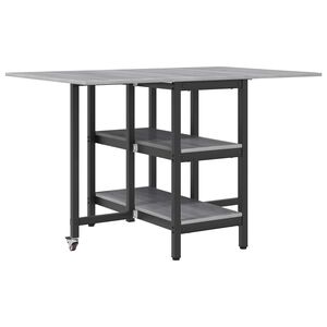 vidaXL Esstisch 122 x 80 x 76,5 cm Holzwerkstoff Grau Sonoma