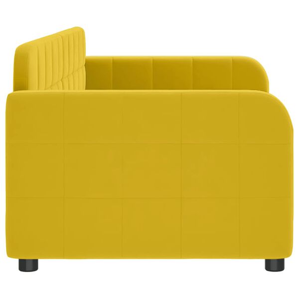 vidaXL Tagesbett Gelb 80x200 cm Samt