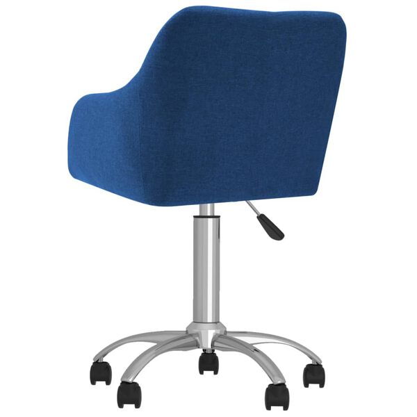 vidaXL Esszimmerstuhl Drehbar Blau Stoff