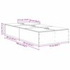 vidaXL Aufbewahrungsbettgestell Altholz 70 x 190 cm Holzwerkstoff
