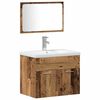 vidaXL Badezimmerm&ouml;bel-Set Wandmontiert 4 pcs Altholz Holzwerkstoff