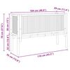 vidaXL Hochbeet Braun 110 x 35 x 70 cm Bambus