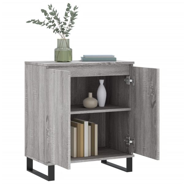 vidaXL Sideboard Grau Sonoma 60x35x70 cm Holzwerkstoff