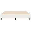 vidaXL Plattformbettgestell Creme 180 x 200 cm Stoff