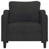 vidaXL Sofasessel Schwarz 60 cm Stoff