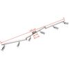 vidaXL Deckenleuchte mit 6 LED Spotlights Satin Nickel