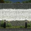 vidaXL Gartensteine Wei&szlig; 12 cm Glas