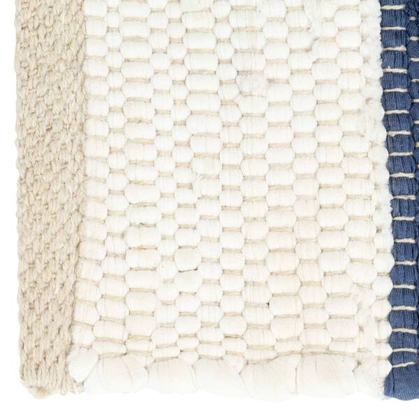 vidaXL Tischsets 6 Stk. Chindi Gestreift Blau und Wei&szlig; 30x45 cm
