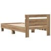vidaXL Bettrahmen Artisan-Eiche 193 x 95 x 88 cm Holzwerkstoff
