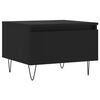 vidaXL Couchtische 2 Stk. Schwarz 50x46x35 cm Holzwerkstoff