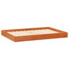 vidaXL Hundebett 101,5 x 74 x 9 cm Massivholz Kiefer Wachsbraun