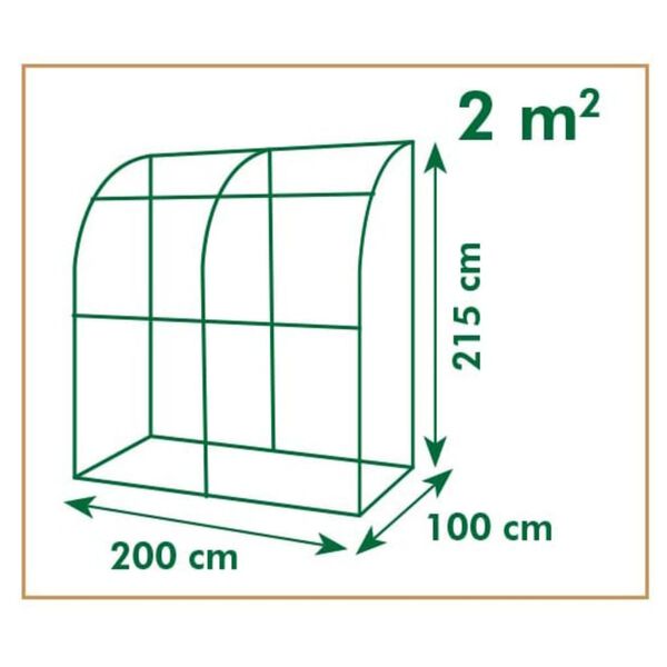 Nature Foliengew&auml;chshaus 200&times;100&times;215 cm