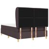 vidaXL Boxspringbett mit Matratze Dunkelgrau 90x190 cm Dunkelbraun