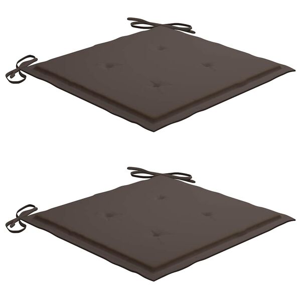 vidaXL Klappbare Gartenst&uuml;hle 2 Stk. mit Kissen Massivholz Akazie