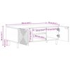 vidaXL Couchtisch Braun 100 x 54 x 40 cm Massivholz Akazie