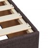 vidaXL Boxspringbett mit Matratze Dunkelbraun 160x200 cm Stoff
