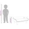 vidaXL Kindersofa Schwarz 70x40x24 cm Samt