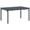 vidaXL Garten Essgruppe 9 pcs Grau Poly-Rattan
