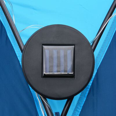 vidaXL Partyzelt mit LED und 4 Seitenwänden 3,6x3,6x2,3 m Blau