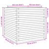 vidaXL Pflanzk&uuml;bel 70x70x68,5 cm Kiefernholz Impr&auml;gniert