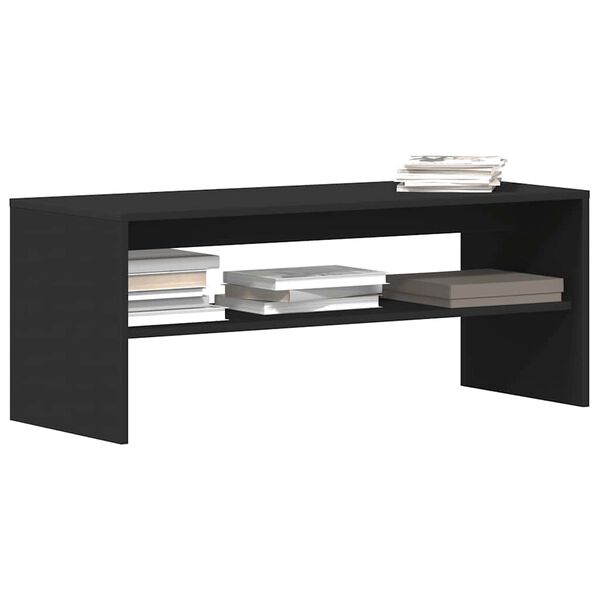 vidaXL TV-Schrank Schwarz 100x40x40 cm Holzwerkstoff