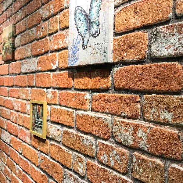 vidaXL 3D-Wandpaneele 10 Stk. Hellbraun Backstein-Optik EPS