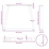 vidaXL Esstischbeine V-Form 3 St&uuml;ck Wei&szlig; 100x(72-73,3) cm Stahl
