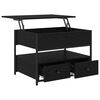 vidaXL Couchtisch Schwarz Eichen-Optik 70 x 50 x 54,5 cm Holzwerkstoff