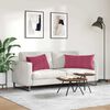 vidaXL Sofakissen 2 St&uuml;ck Weinrot 80 x 40 cm Cordstoff