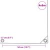 vidaXL Abdeckplane 650 g/m&sup2; 4x8 m Gr&uuml;n